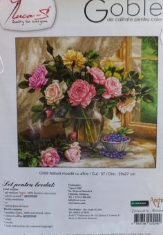 Goblen G 456 Vaza cu trandafiri si flori